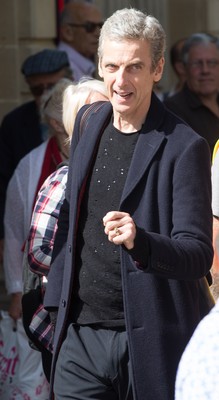 170714 - Doctor Who Filming, Cardiff - Doctor Who actor Peter Capaldi during filming in Cardiff City centre 