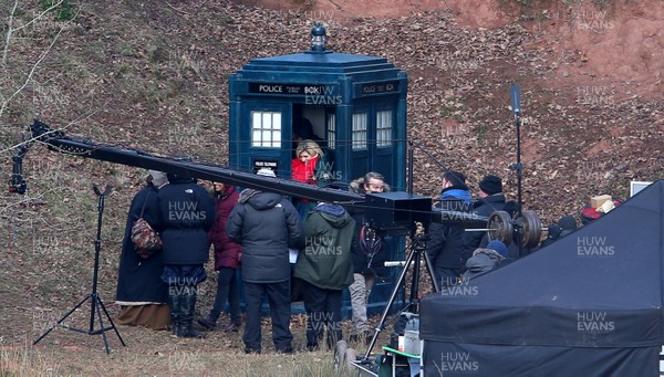 280218 - Picture shows Jodie Whittaker during Doctor Who Filming near Monmouth, South Wales