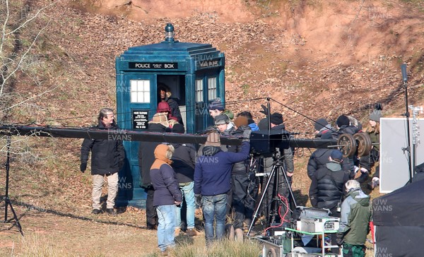 280218 - Picture shows Tosin Cole during Doctor Who Filming near Monmouth, South Wales