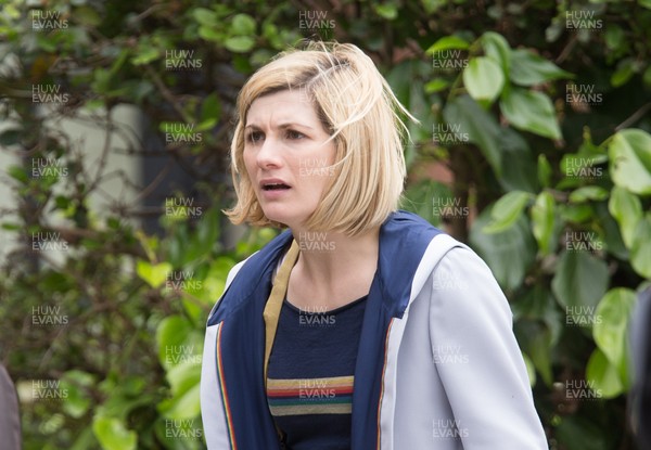300519 - Doctor Who Filming, Cardiff - Actress Jodie Whittaker who plays Doctor Who during filming session in Cardiff Bay