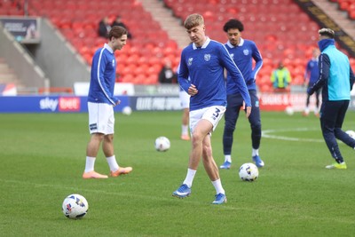 280226 - Doncaster Rovers v Cardiff City - Sky Bet League 1 - Joel Bagan in Warm Up