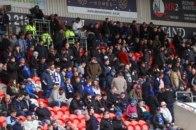 280226 - Doncaster Rovers v Cardiff City - Sky Bet League 1 - Cardiff Fans pre game 