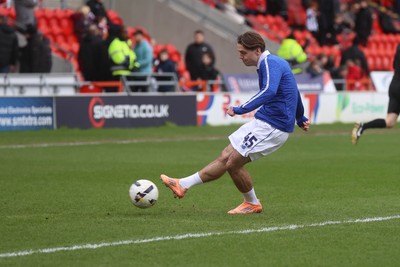 280226 - Doncaster Rovers v Cardiff City - Sky Bet League 1 - Cian Ashford in warm up