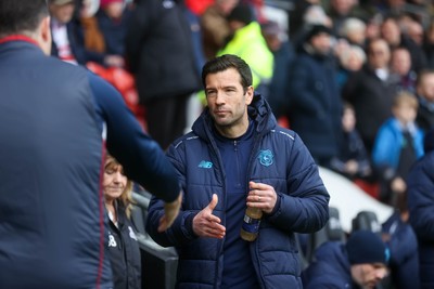 280226 - Doncaster Rovers v Cardiff City - Sky Bet League 1 - Cardiff City head coach Brian Barry-Murphy 