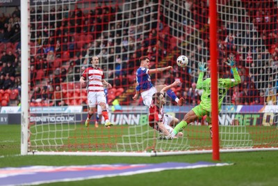 280226 - Doncaster Rovers v Cardiff City - Sky Bet League 1 - Alex Robertson scores a goal for Cardiff