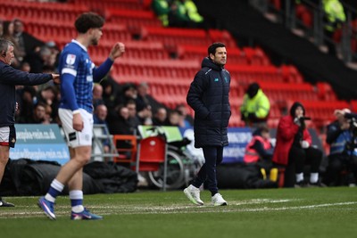 280226 - Doncaster Rovers v Cardiff City - Sky Bet League 1 - Cardiff Head Coach Brian Barry-Murphy