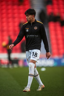 130124 - Doncaster Rovers v Newport County - Sky Bet League 2 - Kiban Rai in warm up