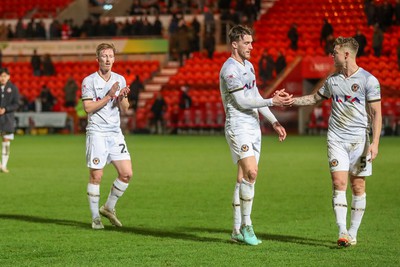 130124 - Doncaster Rovers v Newport County - Sky Bet League 2 - players reaction at full time 