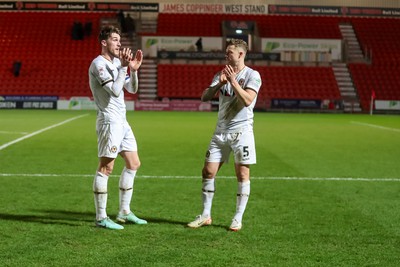 130124 - Doncaster Rovers v Newport County - Sky Bet League 2 - Players applaud the fans