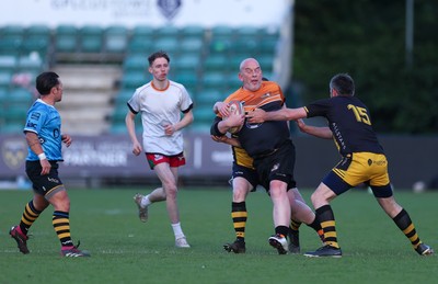 130526 - Dragons Allstars v Torfaen Tigers, Mixed Ability Rugby - Dragons Allstars and Torfaen Tigers take part in the first of a new mixed ability hybrid match consisting of a half of mixed ability rugby union and a second half of rugby league