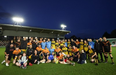 130526 - Dragons Allstars v Torfaen Tigers, Mixed Ability Rugby - Dragons Allstars and Torfaen Tigers take part in the first of a new mixed ability hybrid match consisting of a half of mixed ability rugby union and a second half of rugby league