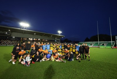 130526 - Dragons Allstars v Torfaen Tigers, Mixed Ability Rugby - Dragons Allstars and Torfaen Tigers take part in the first of a new mixed ability hybrid match consisting of a half of mixed ability rugby union and a second half of rugby league