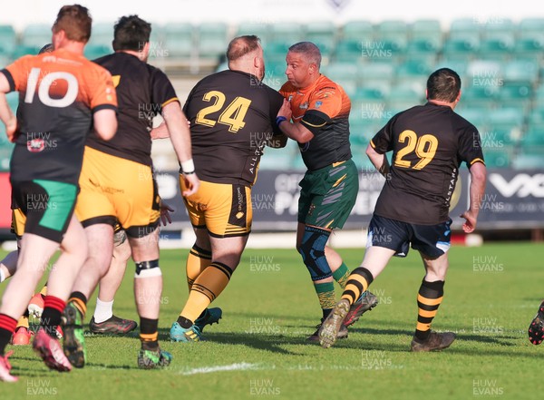 130526 - Dragons Allstars v Torfaen Tigers, Mixed Ability Rugby - Dragons Allstars and Torfaen Tigers take part in the first of a new mixed ability hybrid match consisting of a half of mixed ability rugby union and a second half of rugby league