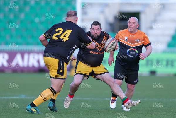130526 - Dragons Allstars v Torfaen Tigers, Mixed Ability Rugby - Dragons Allstars and Torfaen Tigers take part in the first of a new mixed ability hybrid match consisting of a half of mixed ability rugby union and a second half of rugby league