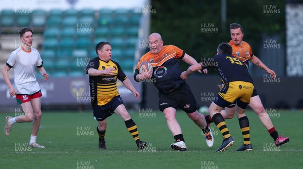130526 - Dragons Allstars v Torfaen Tigers, Mixed Ability Rugby - Dragons Allstars and Torfaen Tigers take part in the first of a new mixed ability hybrid match consisting of a half of mixed ability rugby union and a second half of rugby league