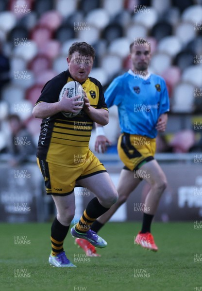 130526 - Dragons Allstars v Torfaen Tigers, Mixed Ability Rugby - Dragons Allstars and Torfaen Tigers take part in the first of a new mixed ability hybrid match consisting of a half of mixed ability rugby union and a second half of rugby league