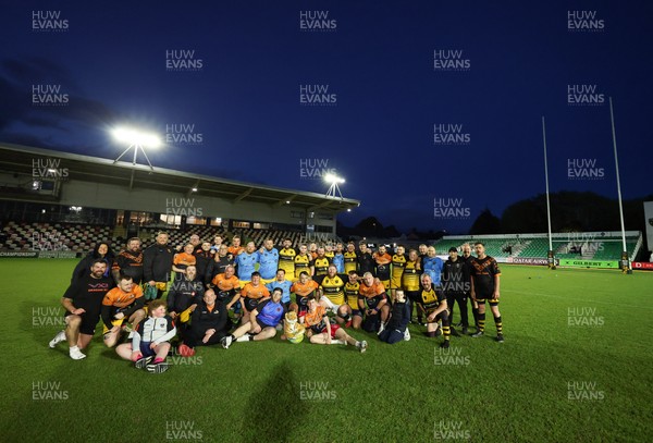 130526 - Dragons Allstars v Torfaen Tigers, Mixed Ability Rugby - Dragons Allstars and Torfaen Tigers take part in the first of a new mixed ability hybrid match consisting of a half of mixed ability rugby union and a second half of rugby league