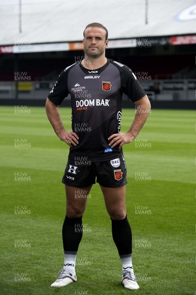 280920 -  Jamie Roberts of Dragons wearing the new Dragons kit for the 2020/2021 season