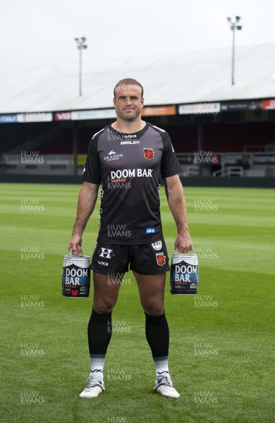 280920 -  Jamie Roberts of Dragons wearing the new Dragons kit for the 2020/2021 season