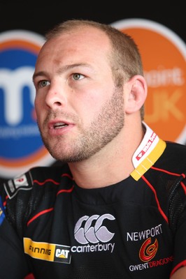 23.07.08 - Newport Gwent Dragons Kit and player announcement. Dragons new signing Tom Willis 