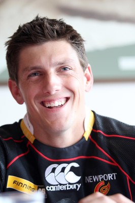 23.07.08 - Newport Gwent Dragons Kit and player announcement. Dragons new signing James Arlidge 