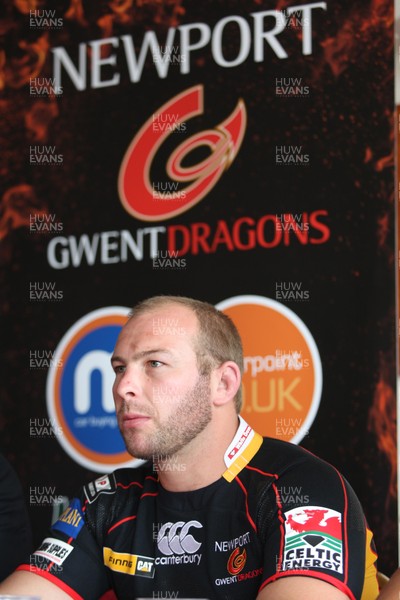 23.07.08 - Newport Gwent Dragons Kit and player announcement. Dragons new signing Tom Willis 