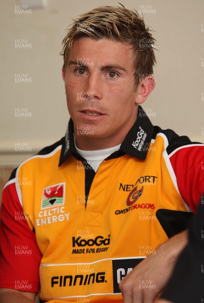 17.07.07.. Newport Gwent Dragons, new signings Dragons new signing Richard Mustoe who joins for the season on loan from the Ospreys 