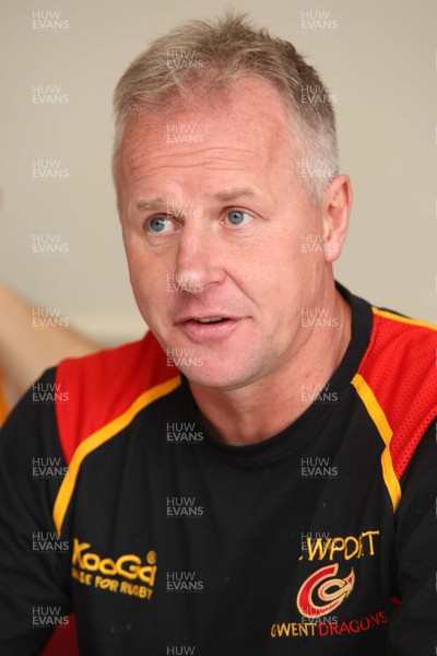 17.07.07.. Newport Gwent Dragons, new signings Dragons coach Paul Turner 