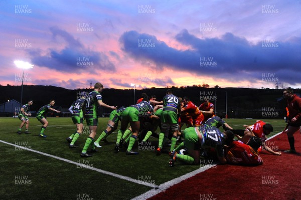 161217 - Dragons Premiership Select v Yorkshire Carnegie - British & Irish Cup - A general view of CCB Centre For Sporting Excellence, Ystrad Mynach during play