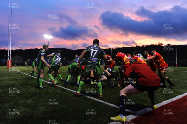 161217 - Dragons Premiership Select v Yorkshire Carnegie - British & Irish Cup - A general view of CCB Centre For Sporting Excellence, Ystrad Mynach during play