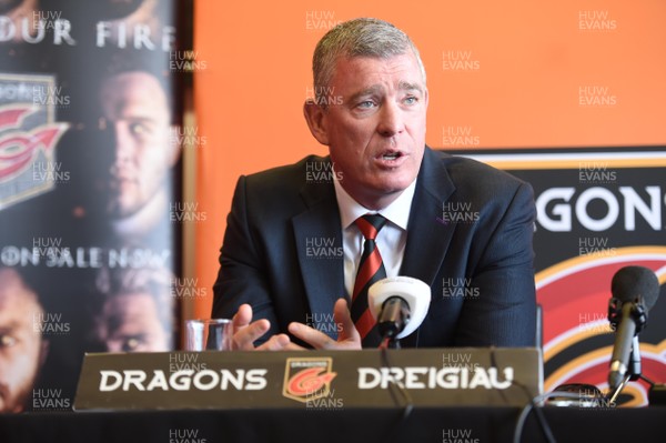 140519 -  Dean Ryan pictured after being appointed Director, Dragons Rugby at Rodney Parade, Newport