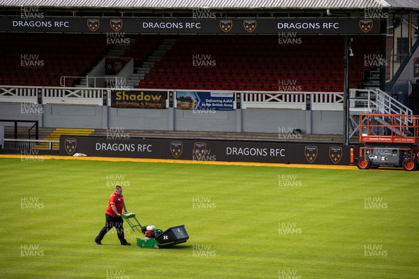 270622 - Picture shows the new rebranding for Dragons RFC at Rodney Parade