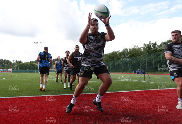 010722 - Dragons RFC Training - Chris Coleman during training