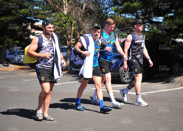 071222 - Dragons RFC Training at Western Province Rugby High Performance Centre in Cape Town - Jordon Williams, Lewis Jones, Matthew Screech and Jack Dixon