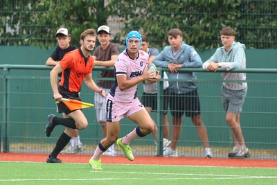 160826 - Dragons RFC U18 v Cardiff Rugby U18 - WRU Regional Age Grade Championship - Trystan Coates of Cardiff