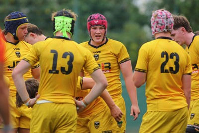 160826 - Dragons RFC U18 v Cardiff Rugby U18 - WRU Regional Age Grade Championship - Gethin Tudball of Dragons