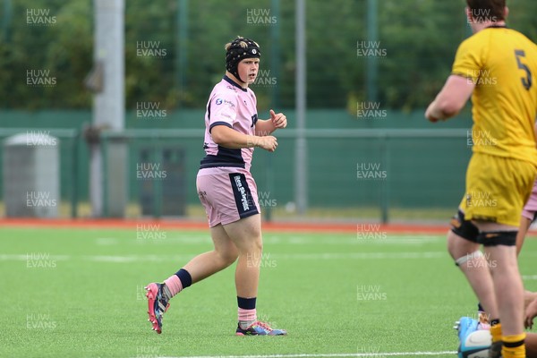 160826 - Dragons RFC U18 v Cardiff Rugby U18 - WRU Regional Age Grade Championship - Cieron Savage of Cardiff