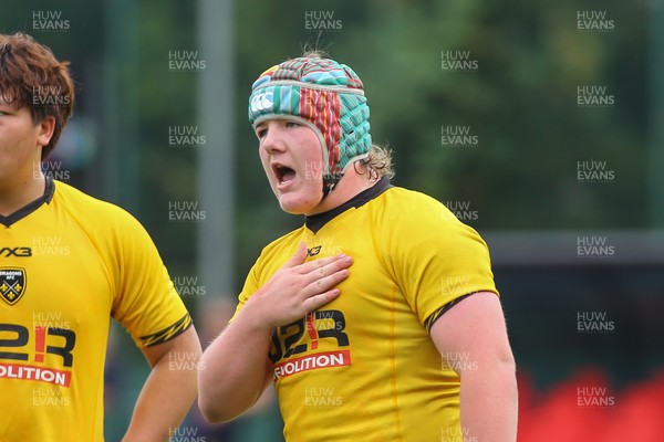 160826 - Dragons RFC U18 v Cardiff Rugby U18 - WRU Regional Age Grade Championship - Logan Leonard of Dragons