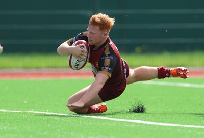 060926 - Dragons RFC U18 v RGC U18, WRU Regional Age Grade Championship - Eneas Parry Fink of RGC races in to score try
