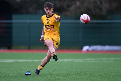 250126 - Dragons RFC U18 v RGC U18 - Liam Lawlor of Dragons kicks the conversion