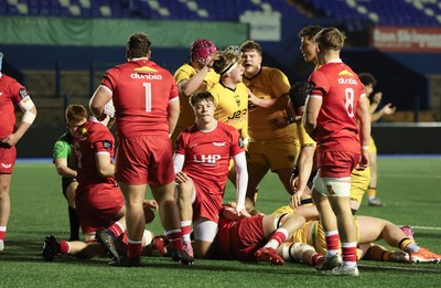 120226 - Dragons RFC U18 v Scarlets U18, WRU Regional Age Grade Championship 3rd and 4th place play off - Dragons power over for the opening try
