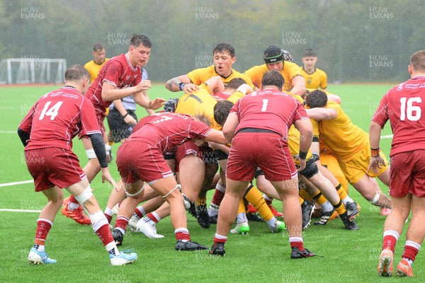 140925 - Dragons RFC U18 v Scarlets U18 - Things heat up between the two sides