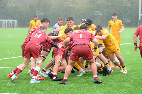 140925 - Dragons RFC U18 v Scarlets U18 - Things heat up between the two sides