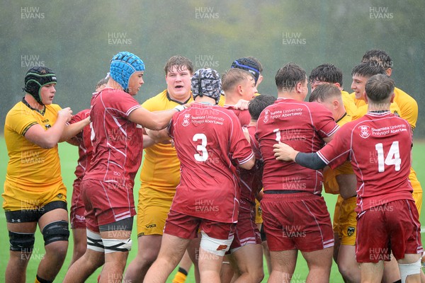 140925 - Dragons RFC U18 v Scarlets U18 - Things heat up between the two sides