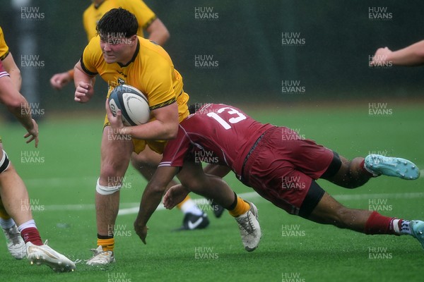 140925 - Dragons RFC U18 v Scarlets U18 - Rudi Creel of Dragons