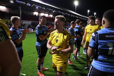 171025 - Dragons RFC v Cardiff Rugby - United Rugby Championship - Angus O�Brien of Dragons at full time