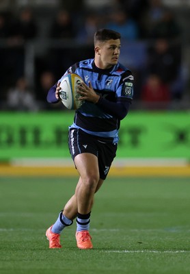 171025 - Dragons RFC v Cardiff Rugby - United Rugby Championship - Callum Sheedy of Cardiff 
