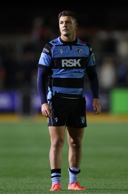 171025 - Dragons RFC v Cardiff Rugby - United Rugby Championship - Callum Sheedy of Cardiff 