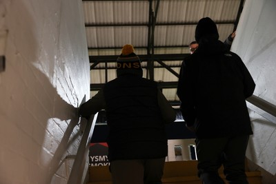 171025 - Dragons RFC v Cardiff Rugby - United Rugby Championship - Fans on the terrace
