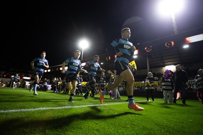 171025 - Dragons RFC v Cardiff Rugby - United Rugby Championship - Callum Sheedy of Cardiff 